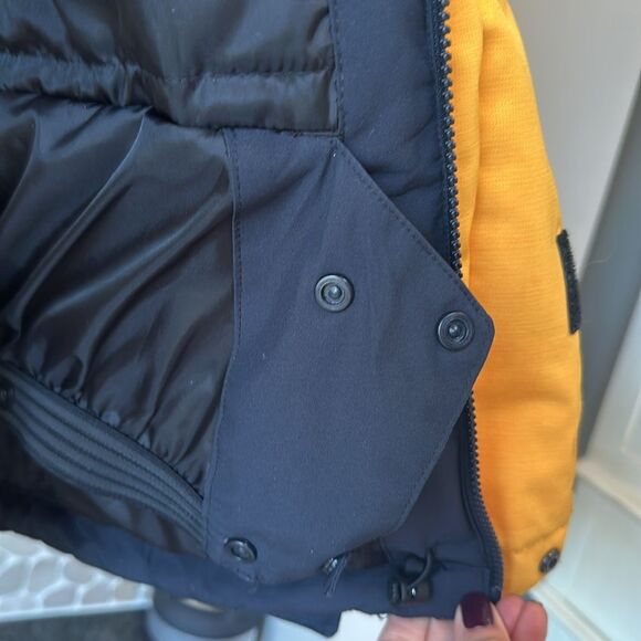 Boys quicksilver, dry flight, yellow and black ski jacket – size 10 - Picture 6 of 10